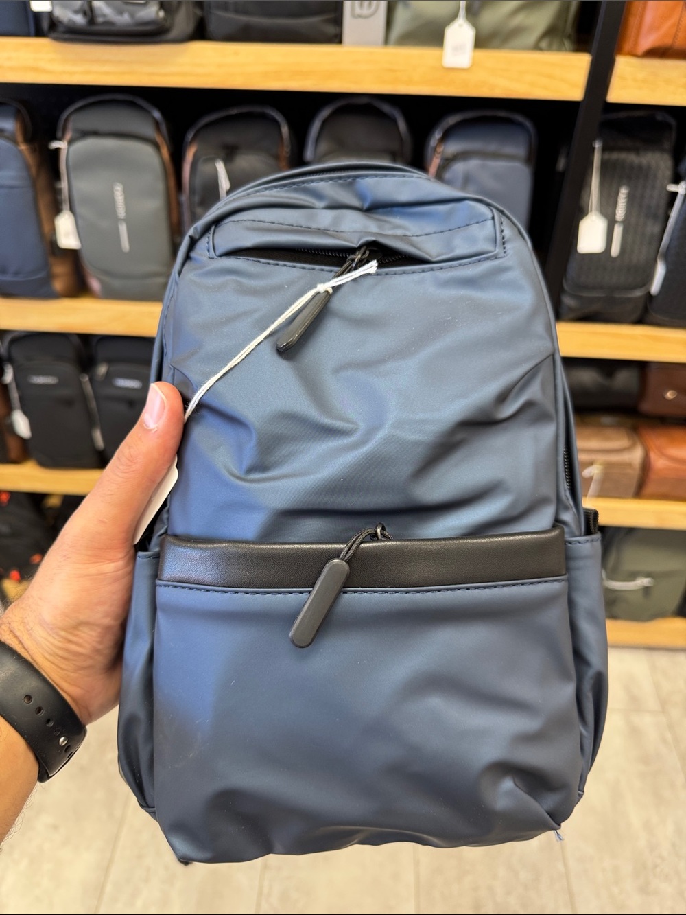 Men's Navy Sling Backpack - Unbranded